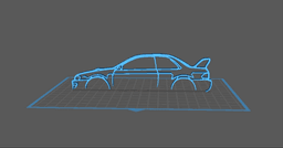Mitsubishi - Lancer Evo Wall Art 3d model