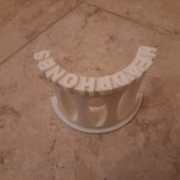 Headphone stand wall mount holder 3d model