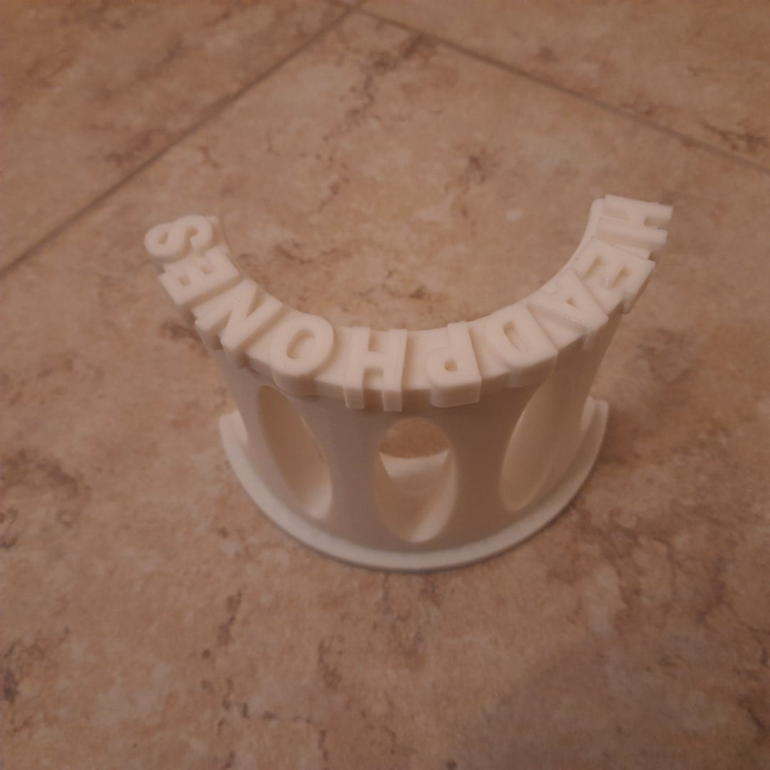 Headphone stand wall mount holder 3d model