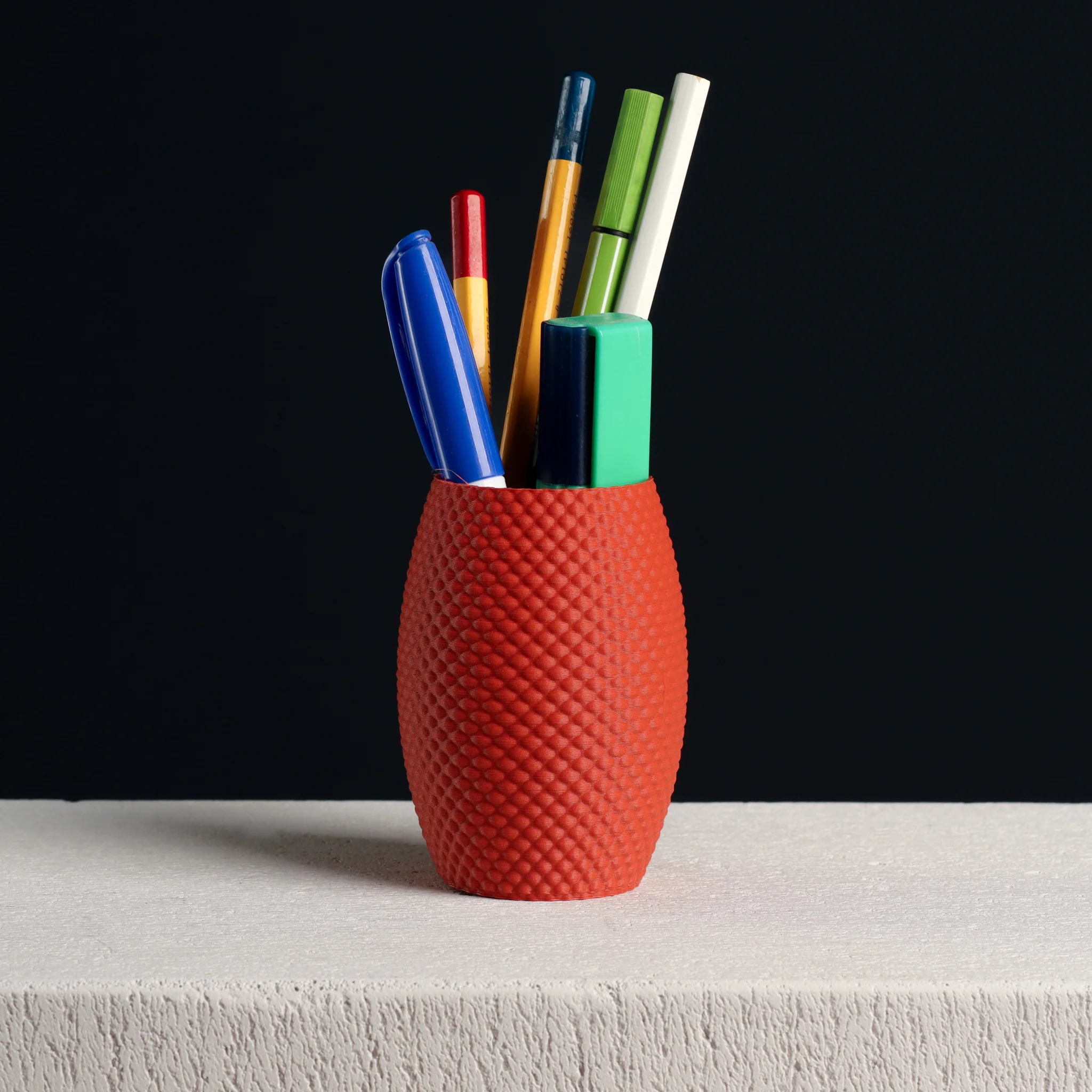 Bubble Pencil Cup, Desk Organizer (vase mode) 3d model