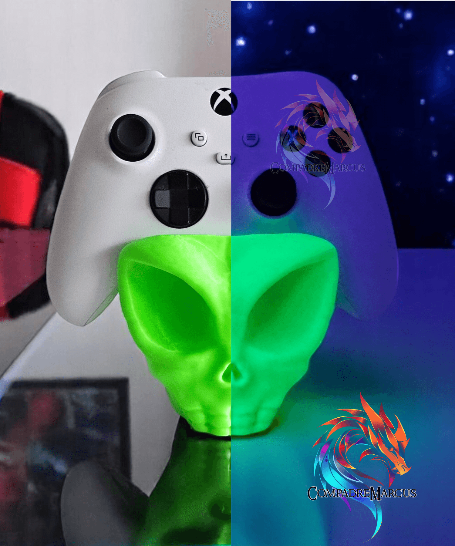 Alien Controller Holder / no supports / 3mf included 3d model