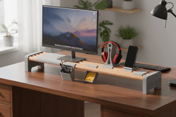 Desk Monitor stand and organizer 3d model