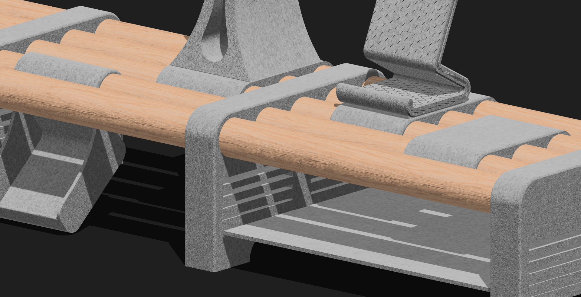 Desk Monitor stand and organizer 3d model