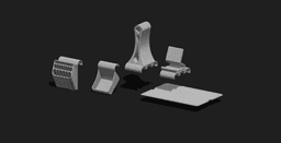 Desk Monitor stand and organizer 3d model