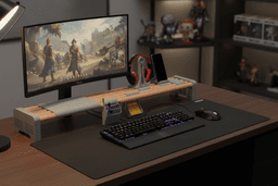Desk Monitor stand and organizer 3d model