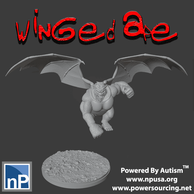 Winged Ape 3d model