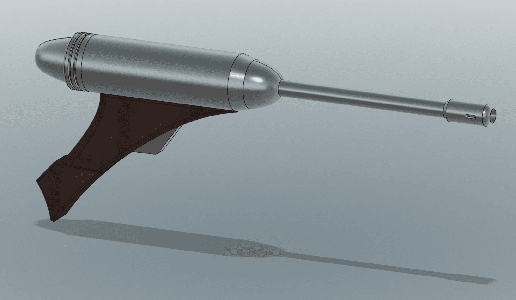 ELG-3A Blaster Pistol - Render of what the finished model would look like. - 3d model