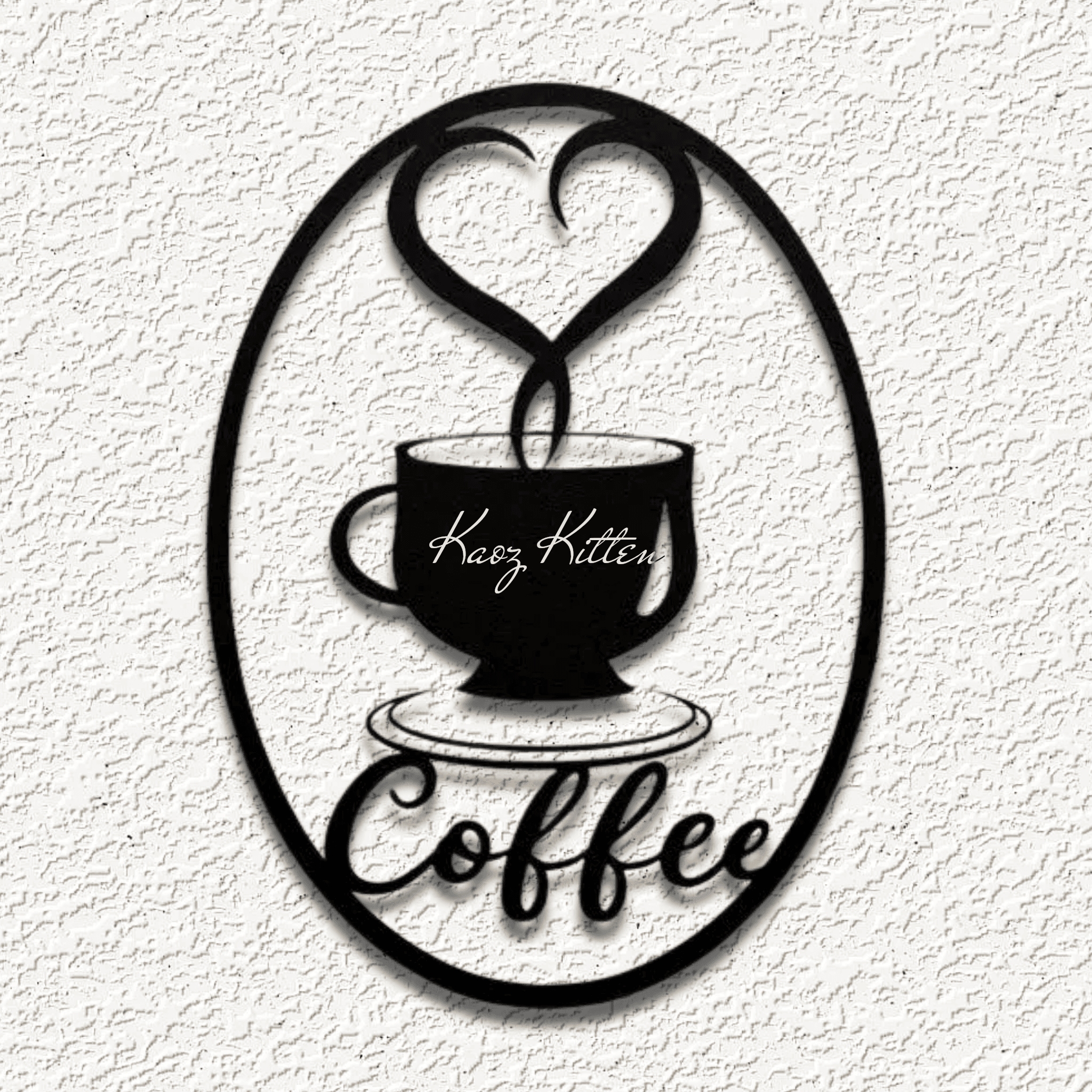 COFFEE KITCHEN WALL ART HOME DECOR 3d model