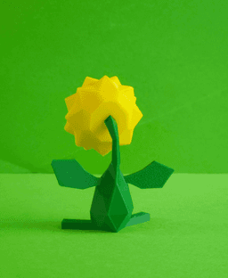 Sunflora Low Poly Pokemon 3d model