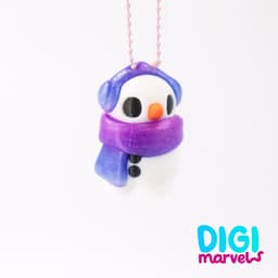 (Exclusive) Snowman Flexi + Keychain 3d model