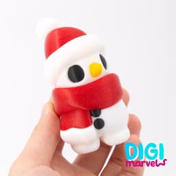 (Exclusive) Snowman Flexi + Keychain 3d model