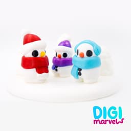 (Exclusive) Snowman Flexi + Keychain 3d model
