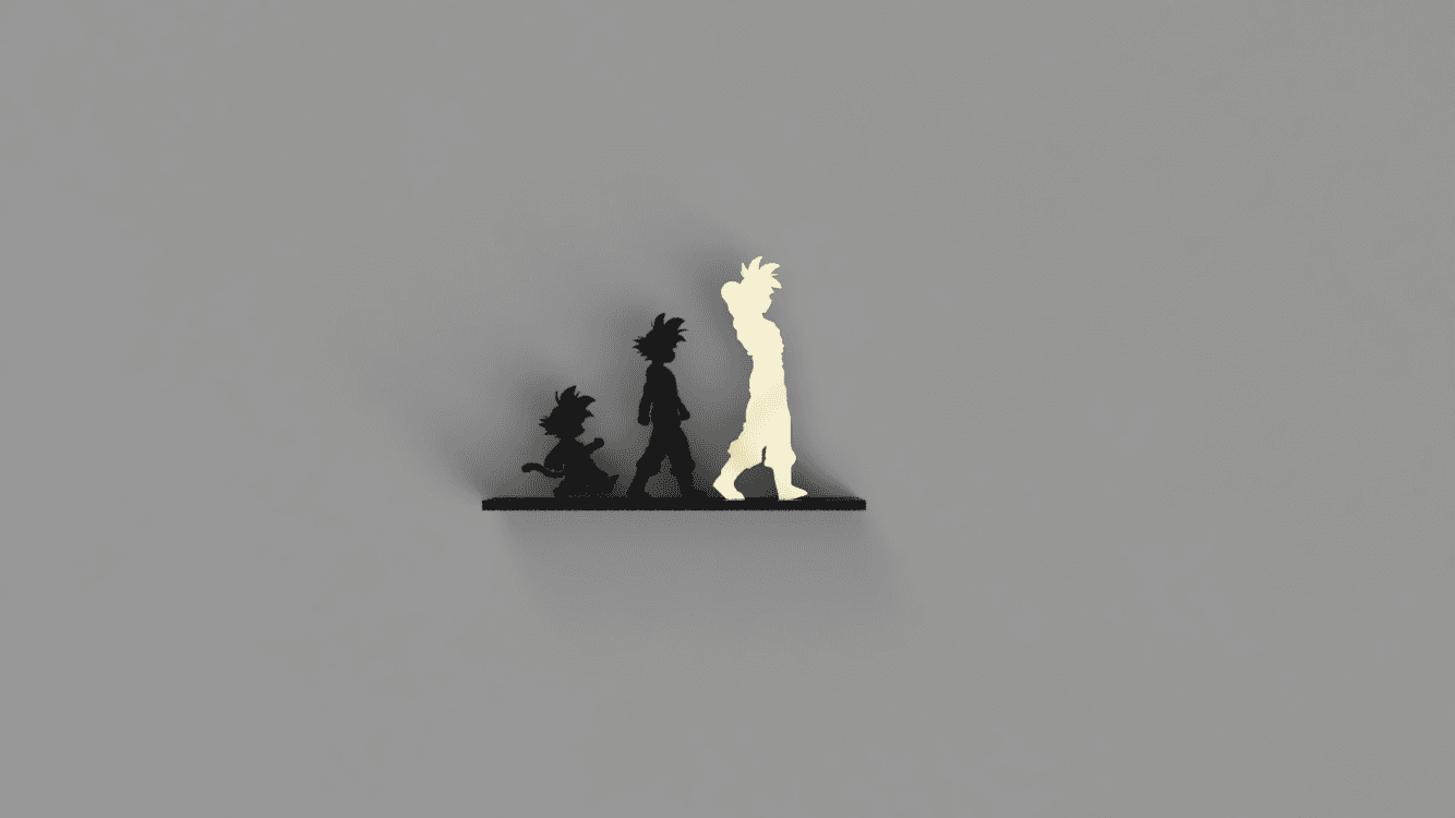 goku story.stl 3d model