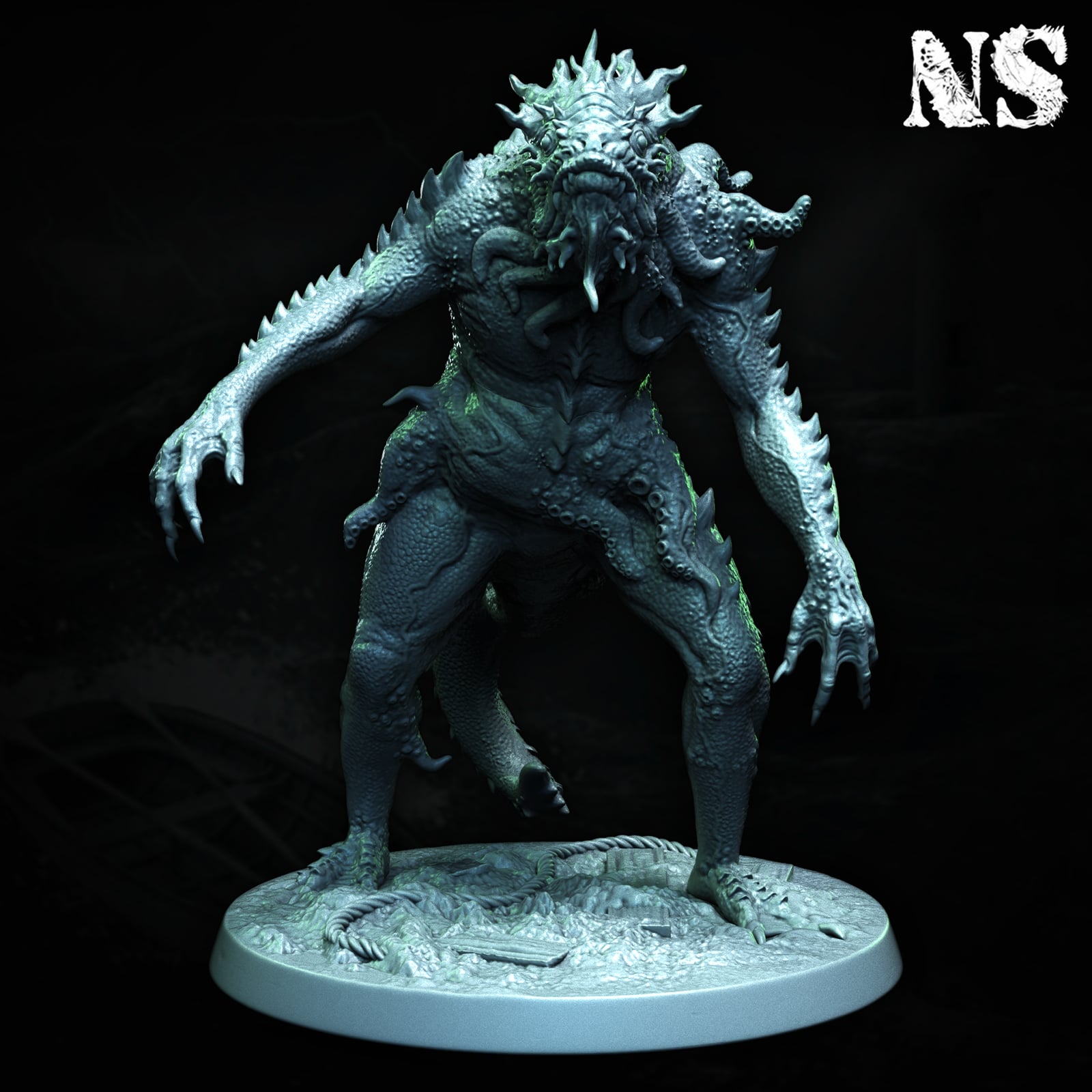 Father Dagon and Deep One Hybrids 3d model