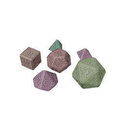 DICE SET ZELDA TEARS OF THE KINGDOM 3d model