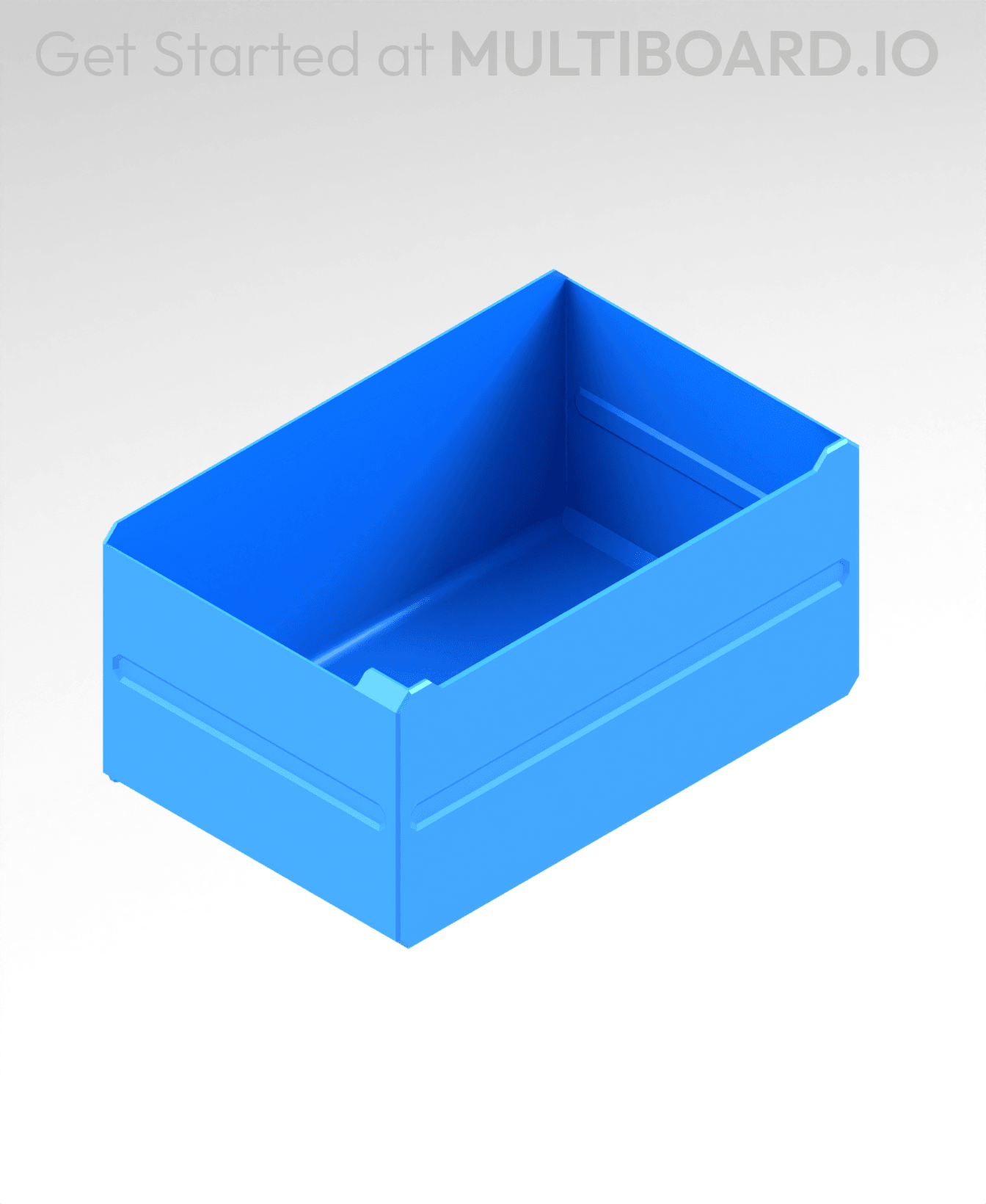 4x2x2.5 LU - MultiBin Simple Drawer 3d model