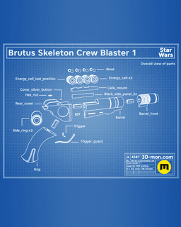 Brutus' Second Blaster - Skeleton Crew 3d model
