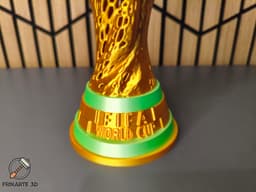 Voronoi Football World Champion Trophy 3d model