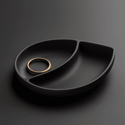 Dewdrop Jewelry Tray – Elegant Dual-Section Organizer 3d model