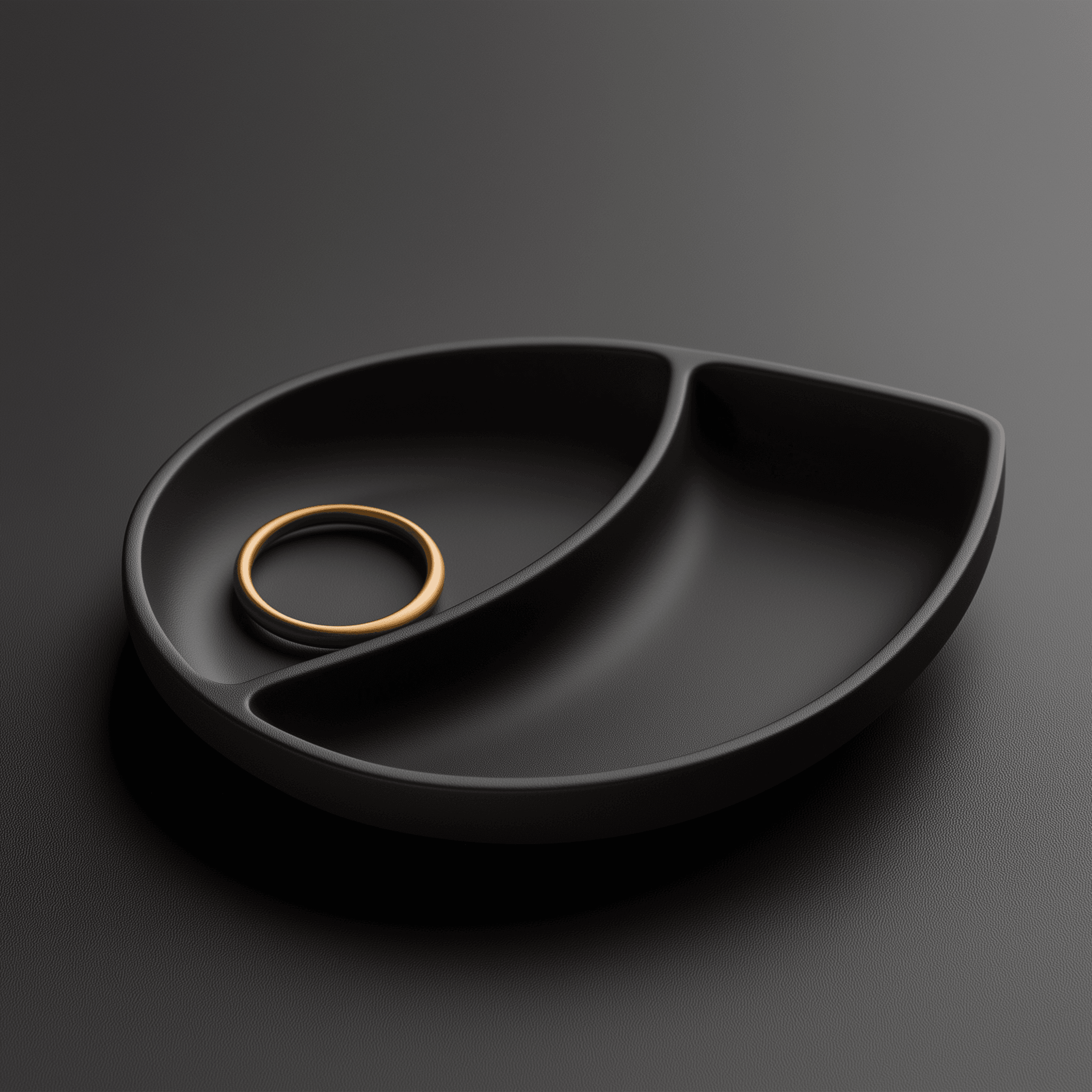Dewdrop Jewelry Tray – Elegant Dual-Section Organizer 3d model
