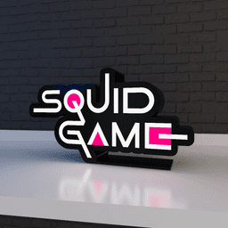 SQUID GAME - LIGHTBOX - LAMP 3d model
