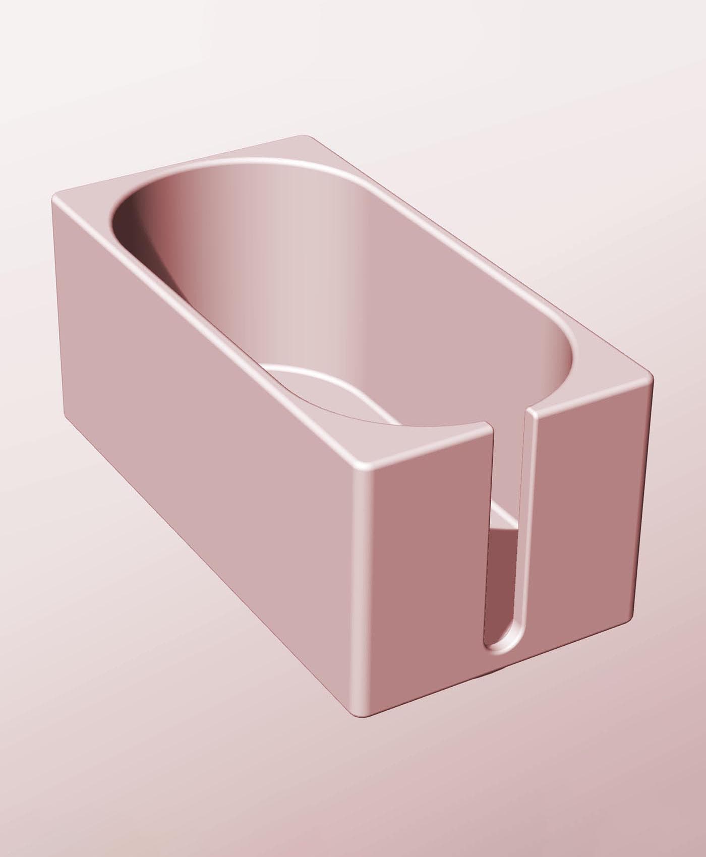 CX68-65-SS Stackable slotted bin box module for creative decor 3d model