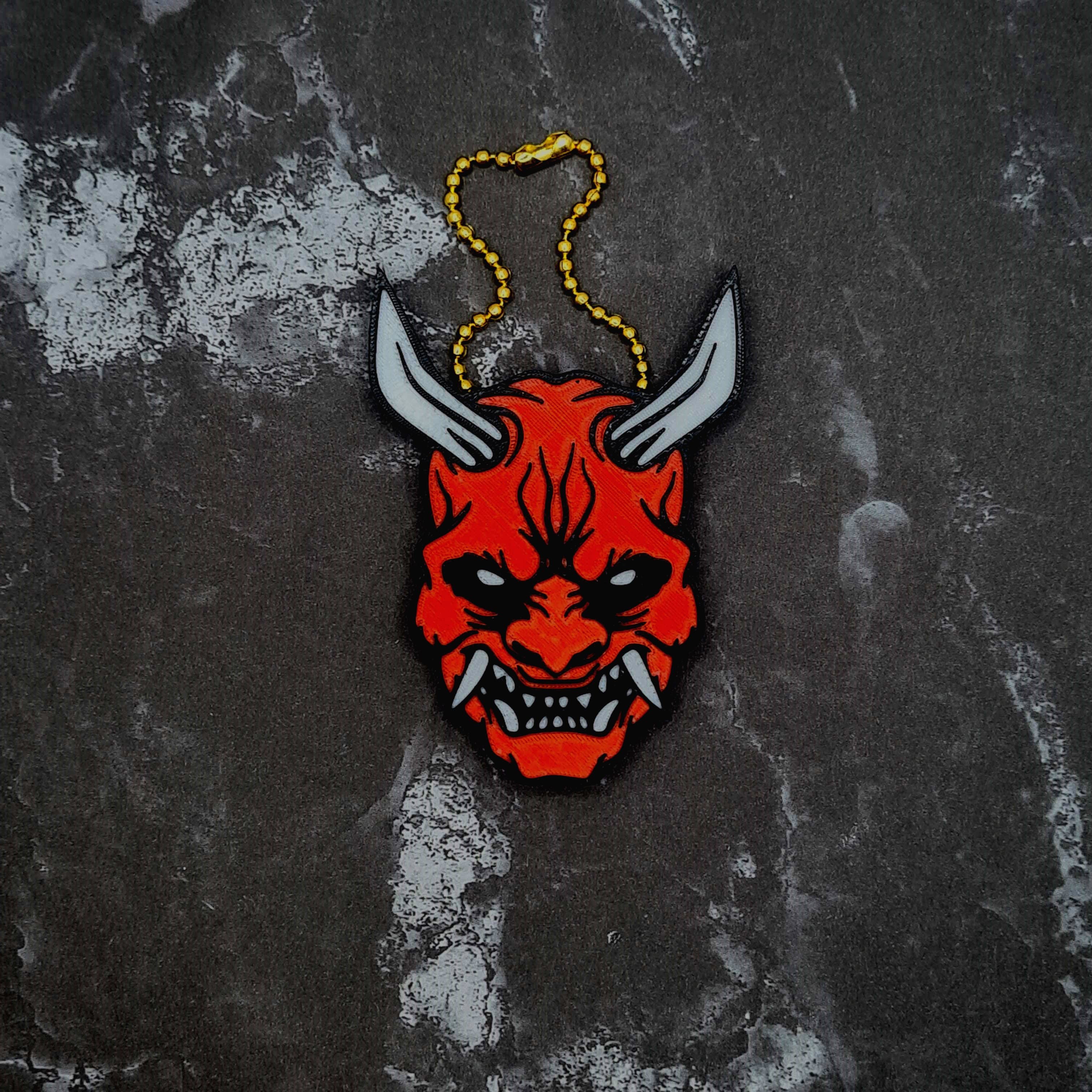 Oni Keychain (style 5) 3d model