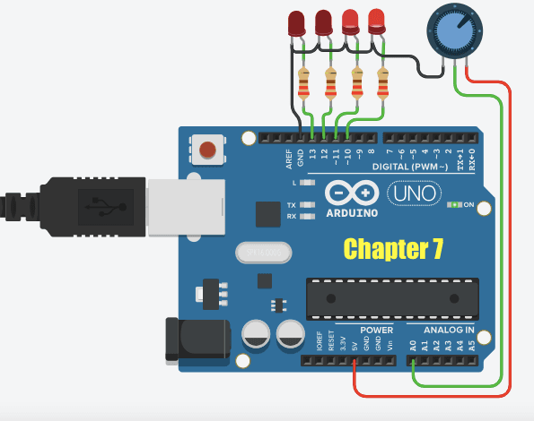 Arduino Tips & Tricks Chapter 7 - Read a Potentiometer  3d model