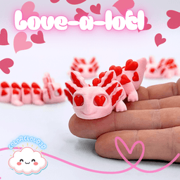 Love-a-lotl (Valentine's Axolotl) 3d model