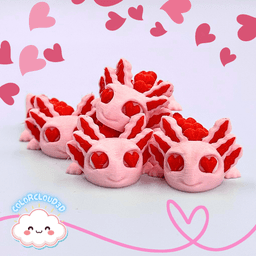 Love-a-lotl (Valentine's Axolotl) 3d model