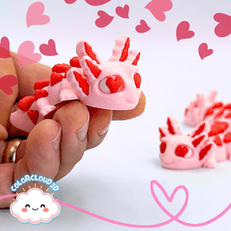 Love-a-lotl (Valentine's Axolotl) 3d model