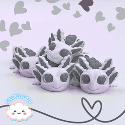 Love-a-lotl (Valentine's Axolotl) 3d model