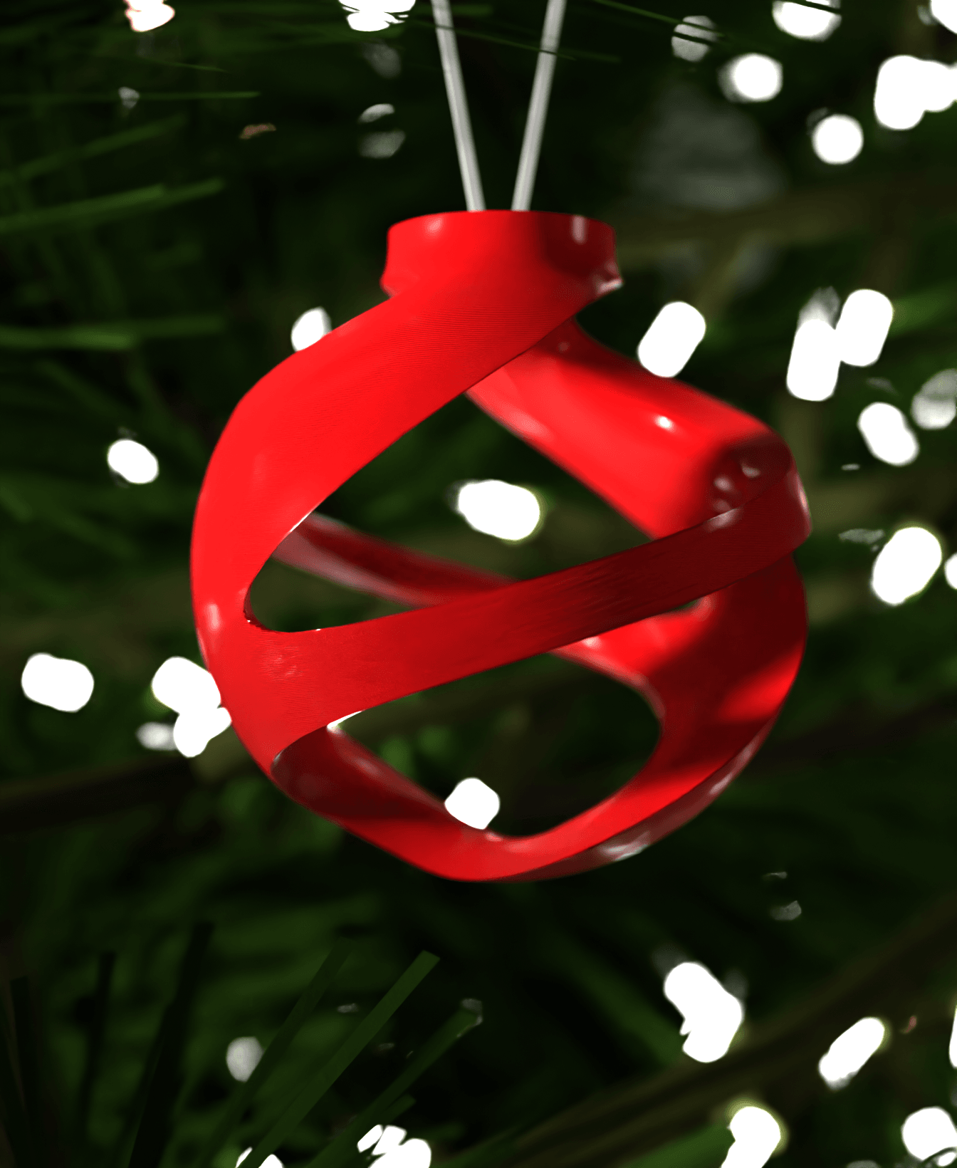 Christmas Ornament Plushy Swirls 005 3d model