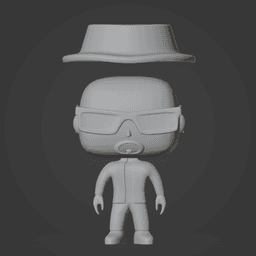 Funko Pop Heisenberg Crystal Edition / Special Edition 3d model