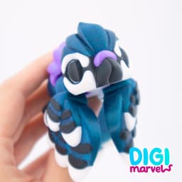 Blue Jay Flexi + Keychain + Bird Egg 3d model