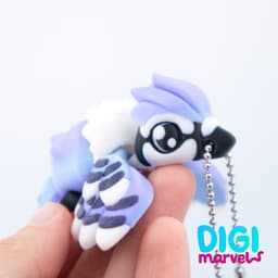 Blue Jay Flexi + Keychain + Bird Egg 3d model