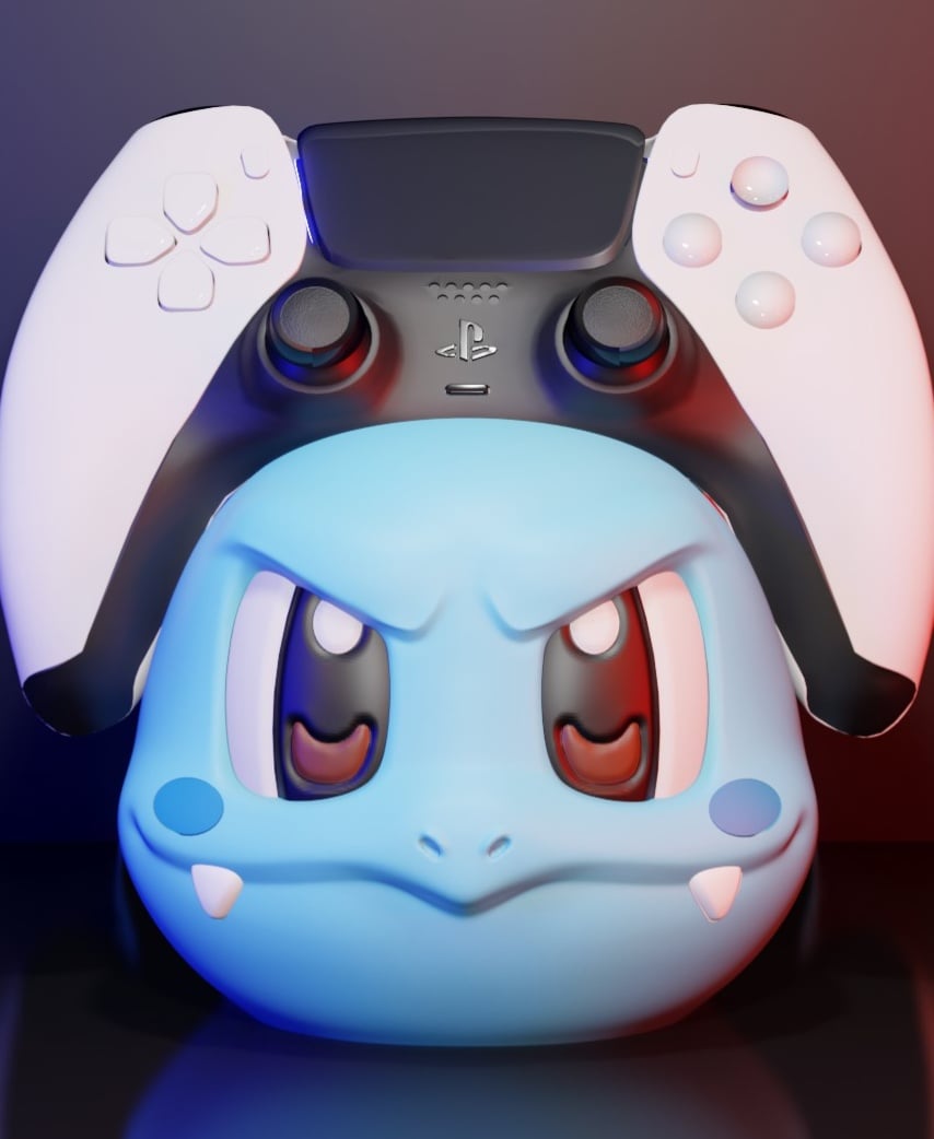 Wartortle Controller Holder 3d model