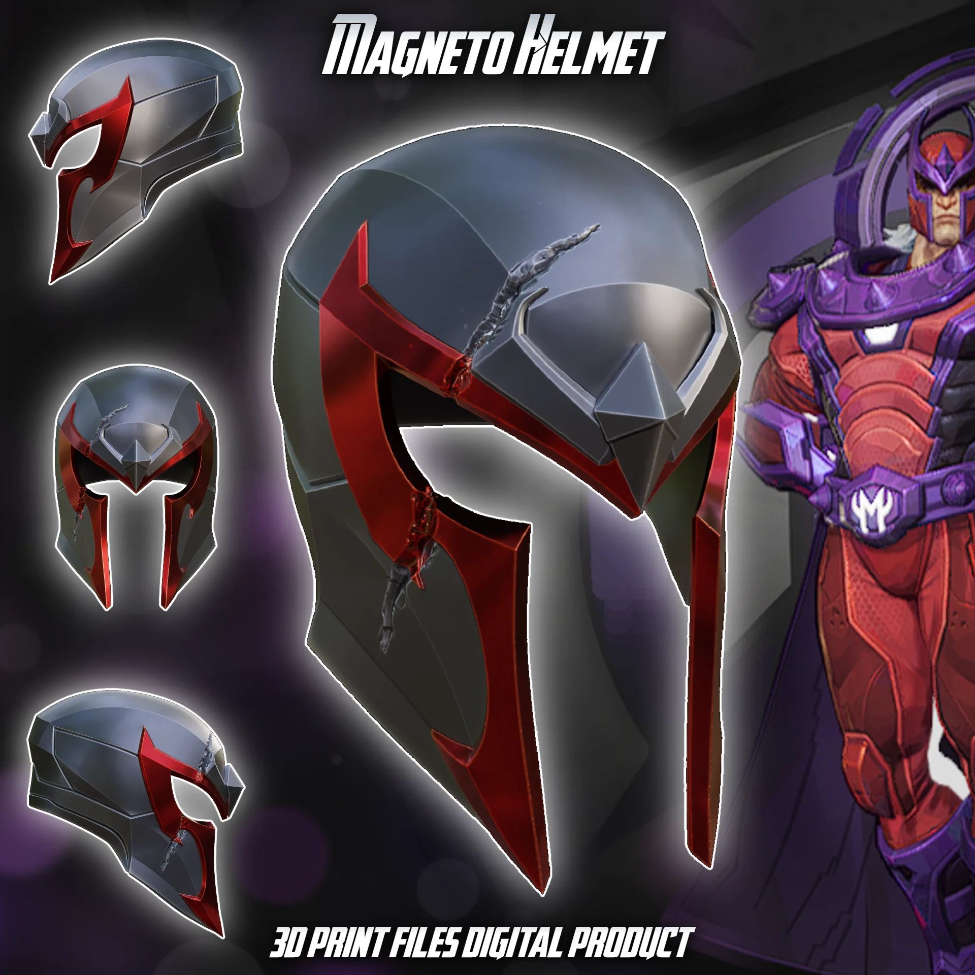 Magneto Helmet Marvel Rivals 3d model