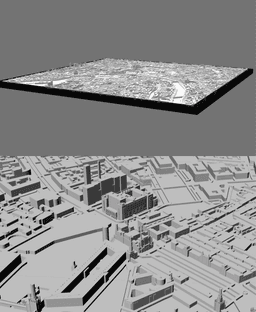 MOSCOW, Skyline 3d map 3d model
