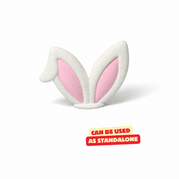 BUNNY EAR FLOWER POT PLUG / MODERN EASTER DECOR / CUTE EASTER EARS / SPRING DECOR 3d model
