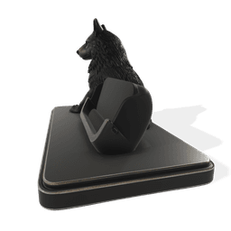 PBR Wolf Smartphone Stand 3d model