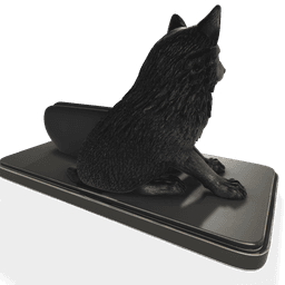PBR Wolf Smartphone Stand 3d model