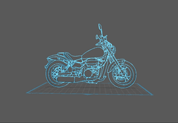 Keeway - RKV 125 Wall Art 3d model