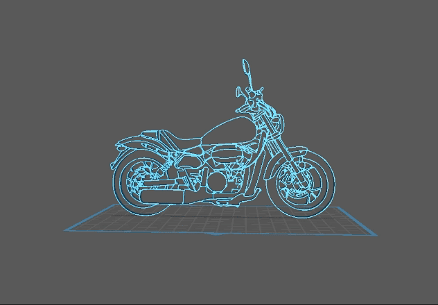 Keeway - RKV 125 Wall Art 3d model