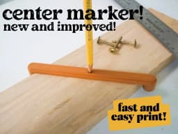 center marker 10cm 15cm 18cm 3d model