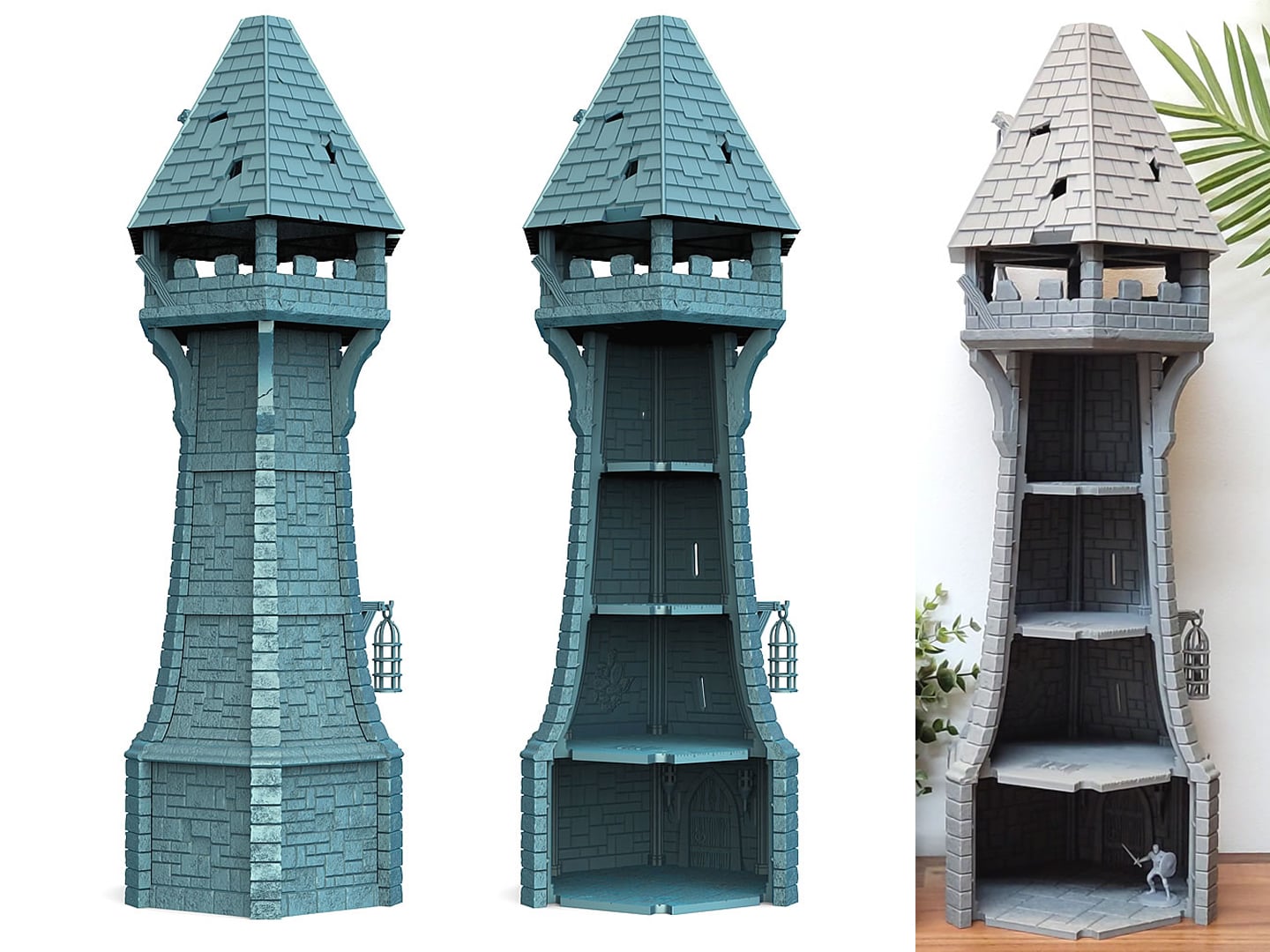 Watchtower Free Sample 3D Printable Modular Tower 3d model