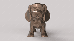 Low Poly King Chaeles Spaniel 3d model