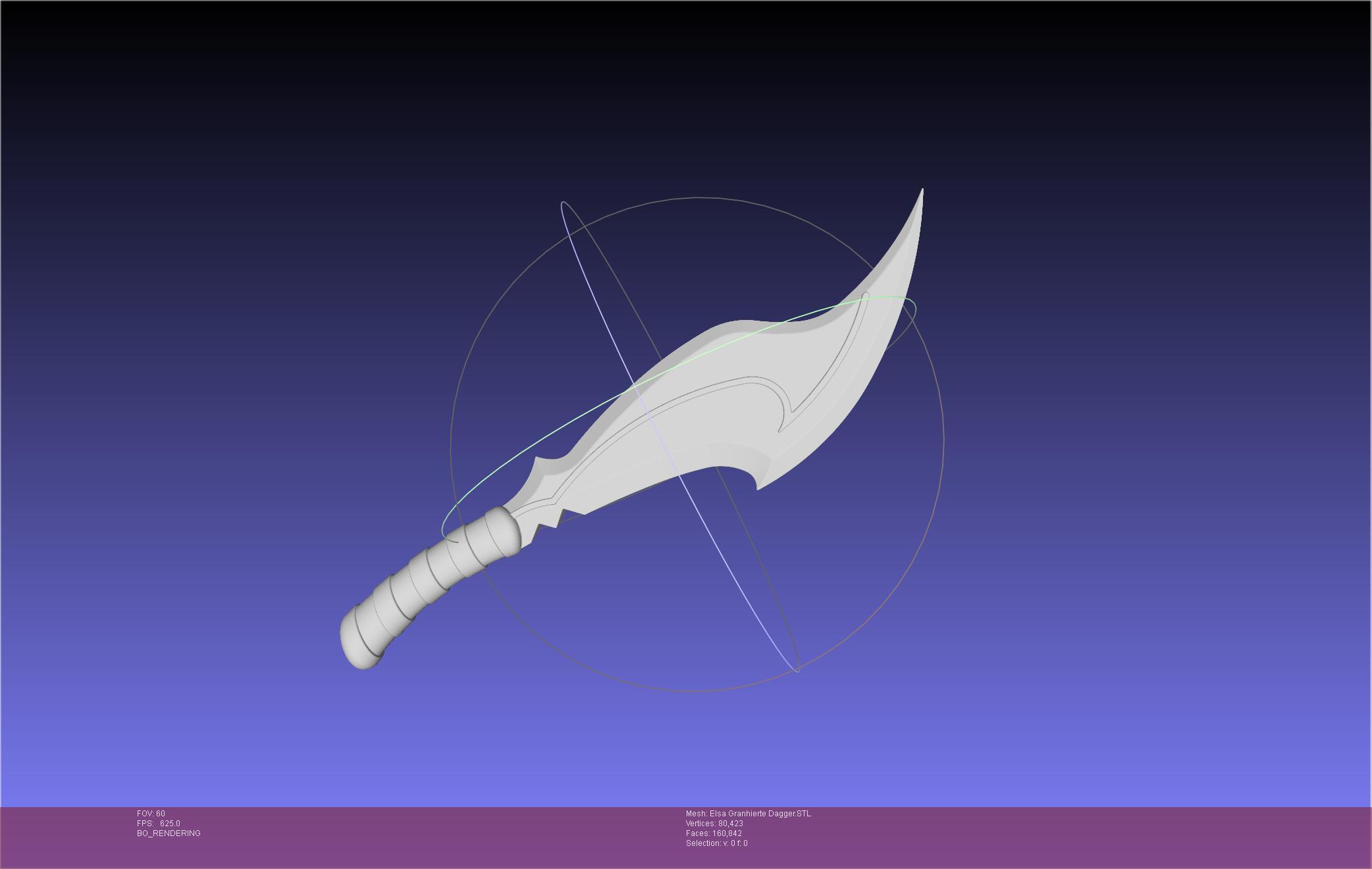 Re-Zero Elsa Granhiert Knife 3d model