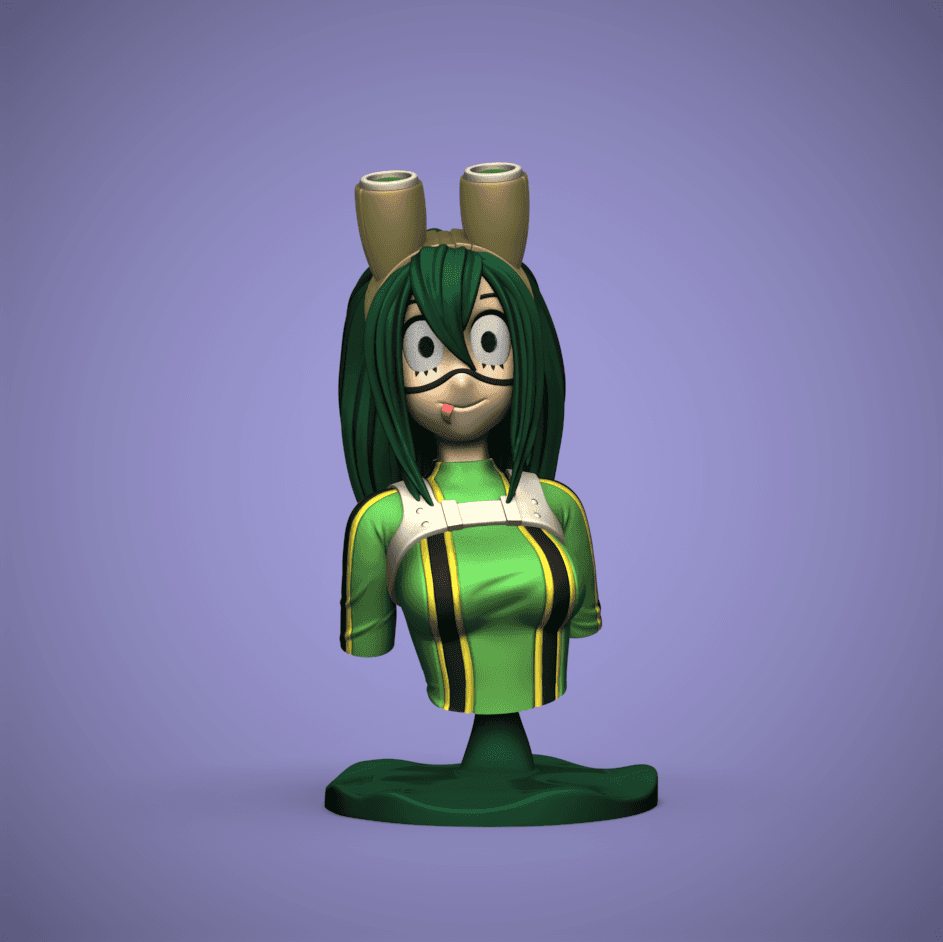 Tsuyu Asui Bust (My Hero Academia) 3d model