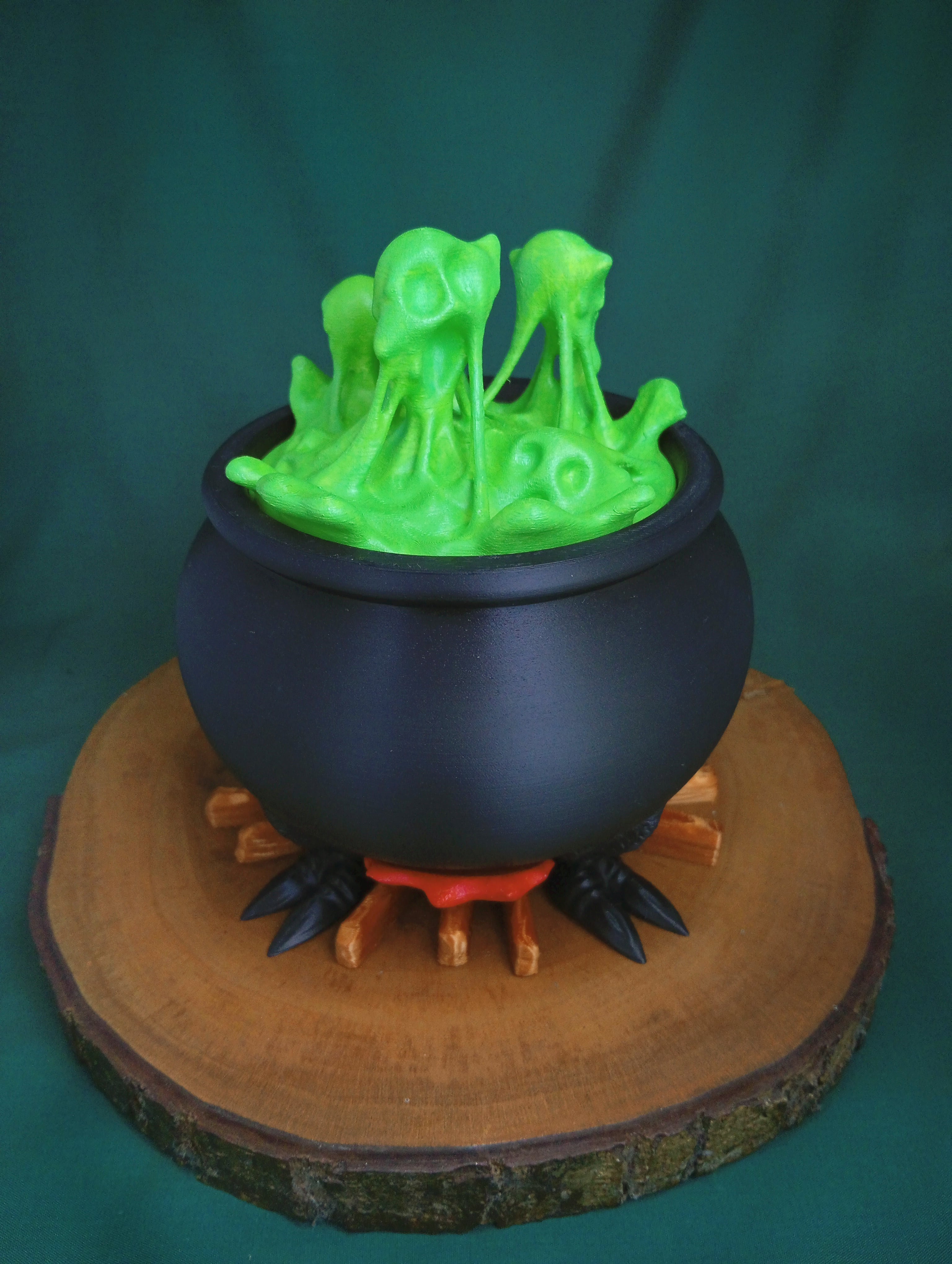Slime Ghost Witch Cauldron 3d model